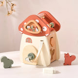 Mushroom Busy Box Baby Montessori Musical Wooden Toys Educational Percussion Toys