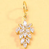 Leaf Charm Lip Ring Zircon Non Piercing Face Jewellery Labret Cuff
