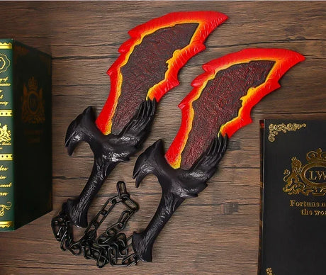 God of War Game Rubber Cosplay Props Guardian Shield Axes Blades Katana Sword