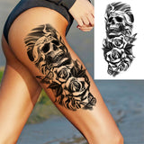 Large Peony Temporary Tattoos