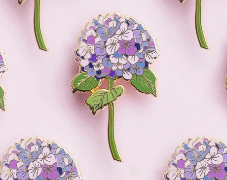 Wildflower Botanical Enamel Pins Badges