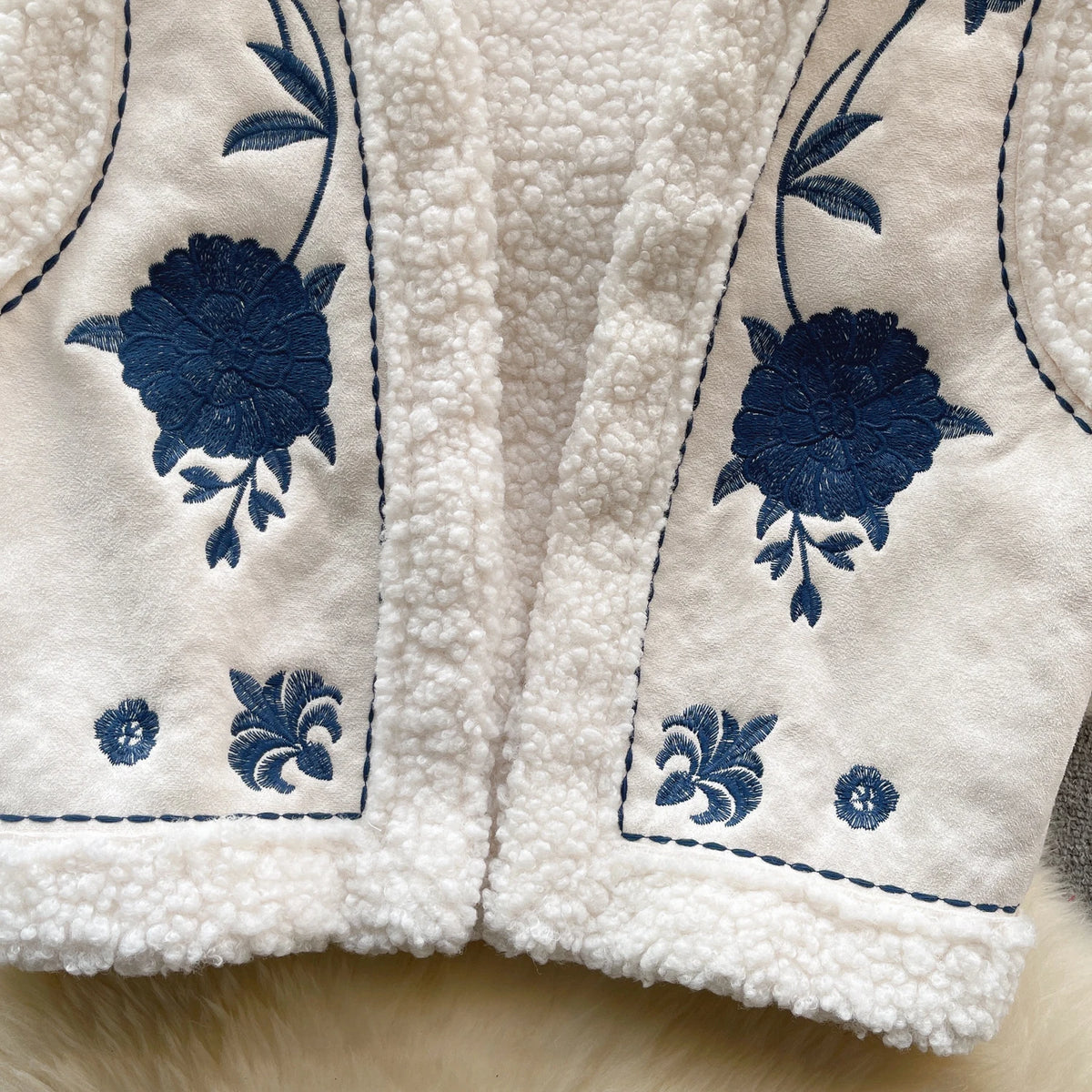 Autumn Winter Folk Vest Embroidered Outerwear