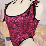 Jacquard Corset Bustier Overbust Boned