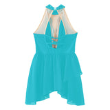 Girls Ballet Leotard Figure Ice Skating Dancewear Stage Costume