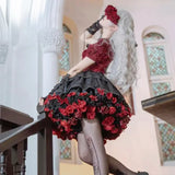 Handmade Flower Bomb Lolita Petticoat Skirt