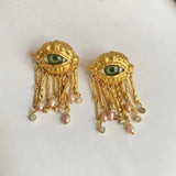 The Eye Pearl Tears Brooch, Ring, Stud Earrings