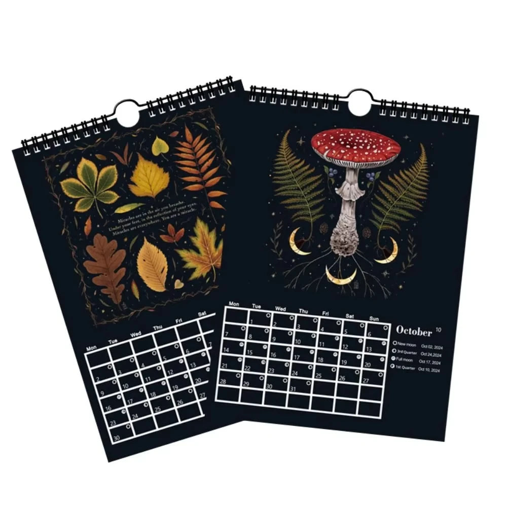 2026 Dark Forest Lunar Wall Calendar