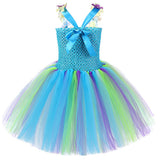 Flower Fairy Costumes Party Tutus Kids Halloween Fancy Dress