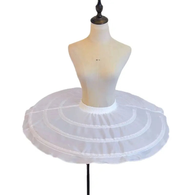 UFO Shape Ruffled Petticoat Fishbone Ballet Pancake Tutu Under Skirts