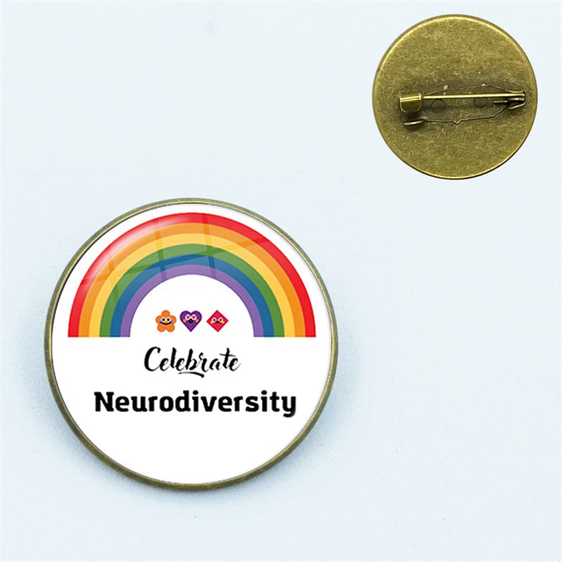 Neurodiversity Autistic Pins Badges