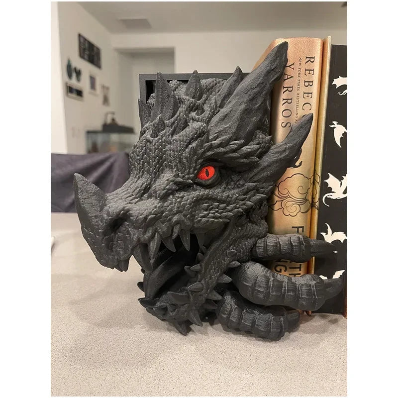 Dragon Book Shelf Decor Resin Book Holder For Fantasy Book Lovers