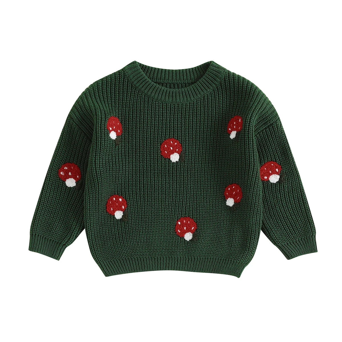Childrens' Embroidered Mushroom Sweater