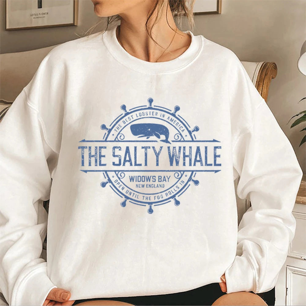 Widow's Bay Horror TV Series Unisex Sweatshirt The Salty Whale of Widow's Bay Seafood Restaurant Bar Pub