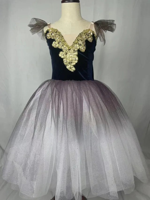 Fae Ballerina Aurora's Long Ballet Dance Dress Children Women
