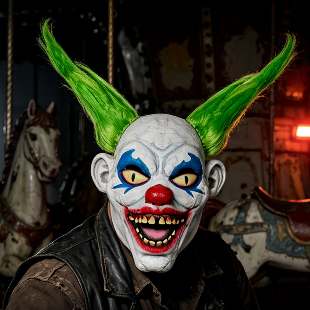 Scary Clown Latex Mask Halloween Cosplay Costume Accessories Props Movie Horror Mask