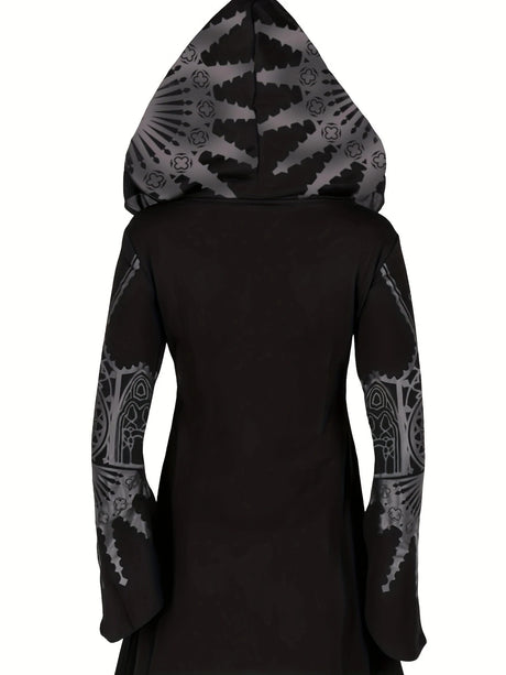 Assassin's Hoodie Asymmetric Sweatshirt with Hood