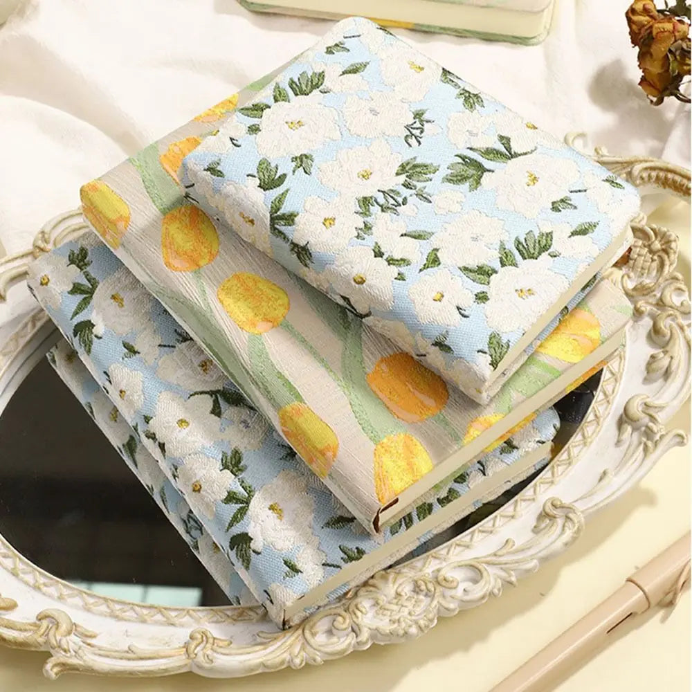 Floral Fabric Covered Notebooks