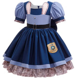 Judy Bunny Police Officer Cosplay Costume for Little Girls Zoo Utopia Dress Up Rabbit Book Week Costume