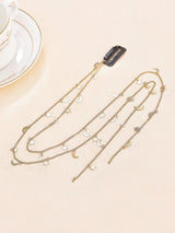 2pcs Moon Star Hair Chain Fairy Hair Jewellery