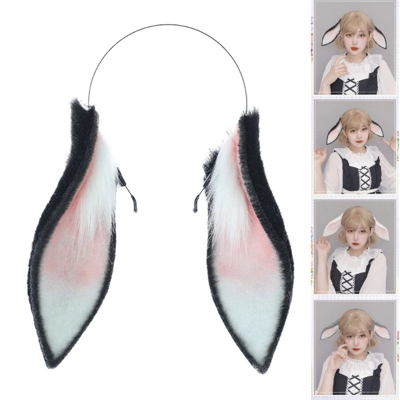 Flopsy Hare-Ear Headband Cosplay Rabbit Ears Furry Bunny Cosplay Accessories