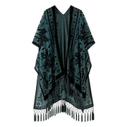 Stevie's Bohemian Long Tassel Velvet Kimonos