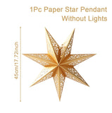 Paper Star Party Lantern Christmas Decorations