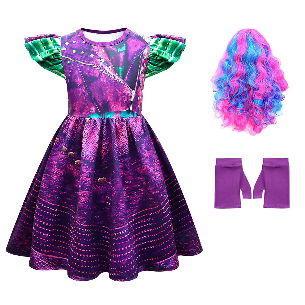 Descendants 3 Mal Evie Costumes for Girls Cosplay Costume