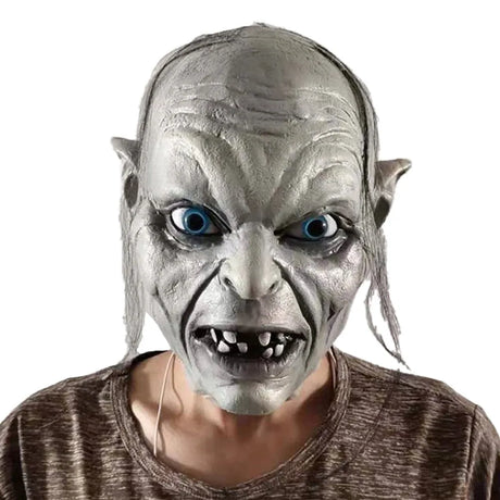 Gollum Mask Cosplay Halloween Monster Latex Halloween Costume Props LOTR