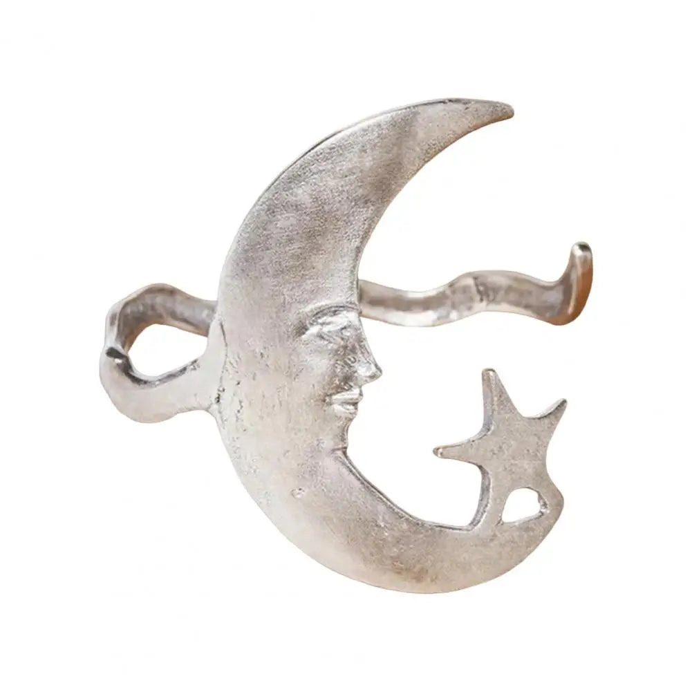 Golden Moon Star Arm Cuff Bracelet Bangle