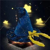 Yellow Bow Star Witch Hat Halloween Costume