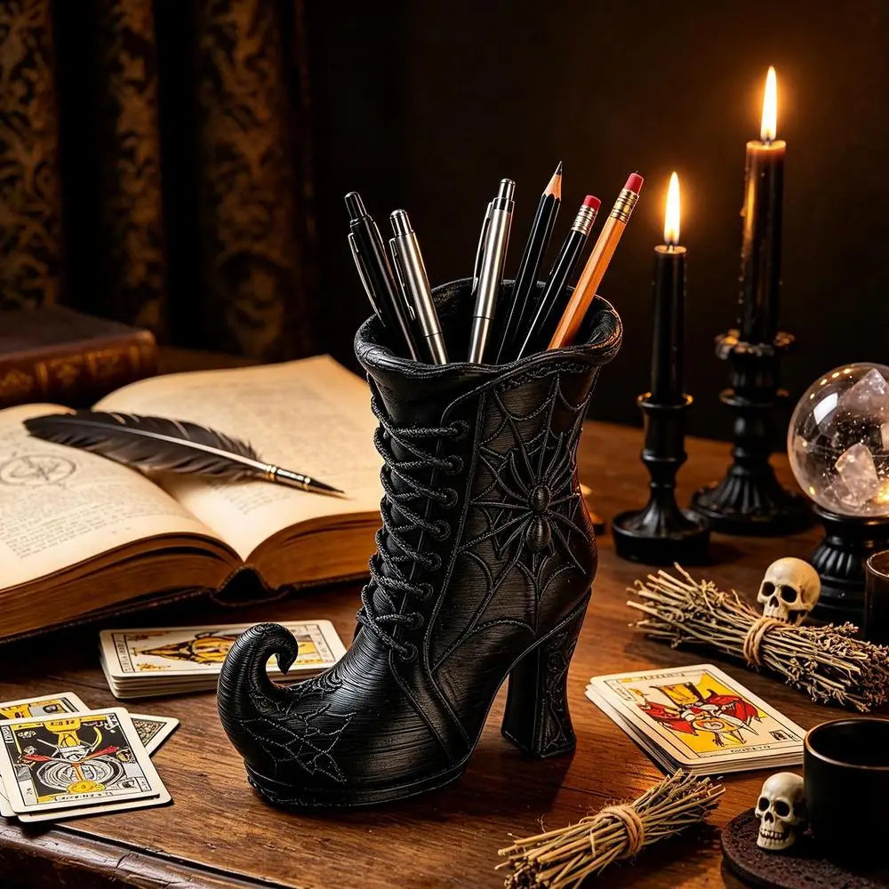 Witch's Boot Pen Holder Vase 3D Printed Decor Gift