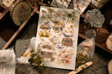 Dragonfly & Mushroom RUB ON Transfer Stickers for Scrapbooking Junk Journal DIY Craft