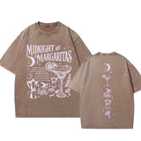 Vintage Washed Midnight Margaritas Cotton T-Shirt Practical Magic Tee