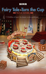 Tilt-A-Whirl Kit DIY Wooden Model Kit
