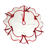 Velvet Bow Christmas Tree Skirts Soft Plush Stand Cover Xmas Decor