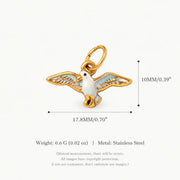 Enamel Bird Pendant Charms Necklace Bracelet DIY Jewellery Making Findings