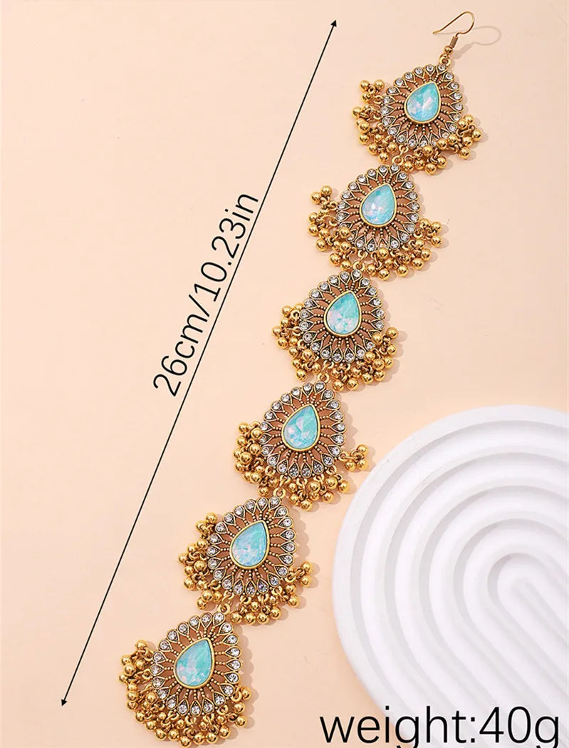 Tear Drops Metal Tassel Hair Chain