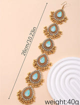 Tear Drops Metal Tassel Hair Chain