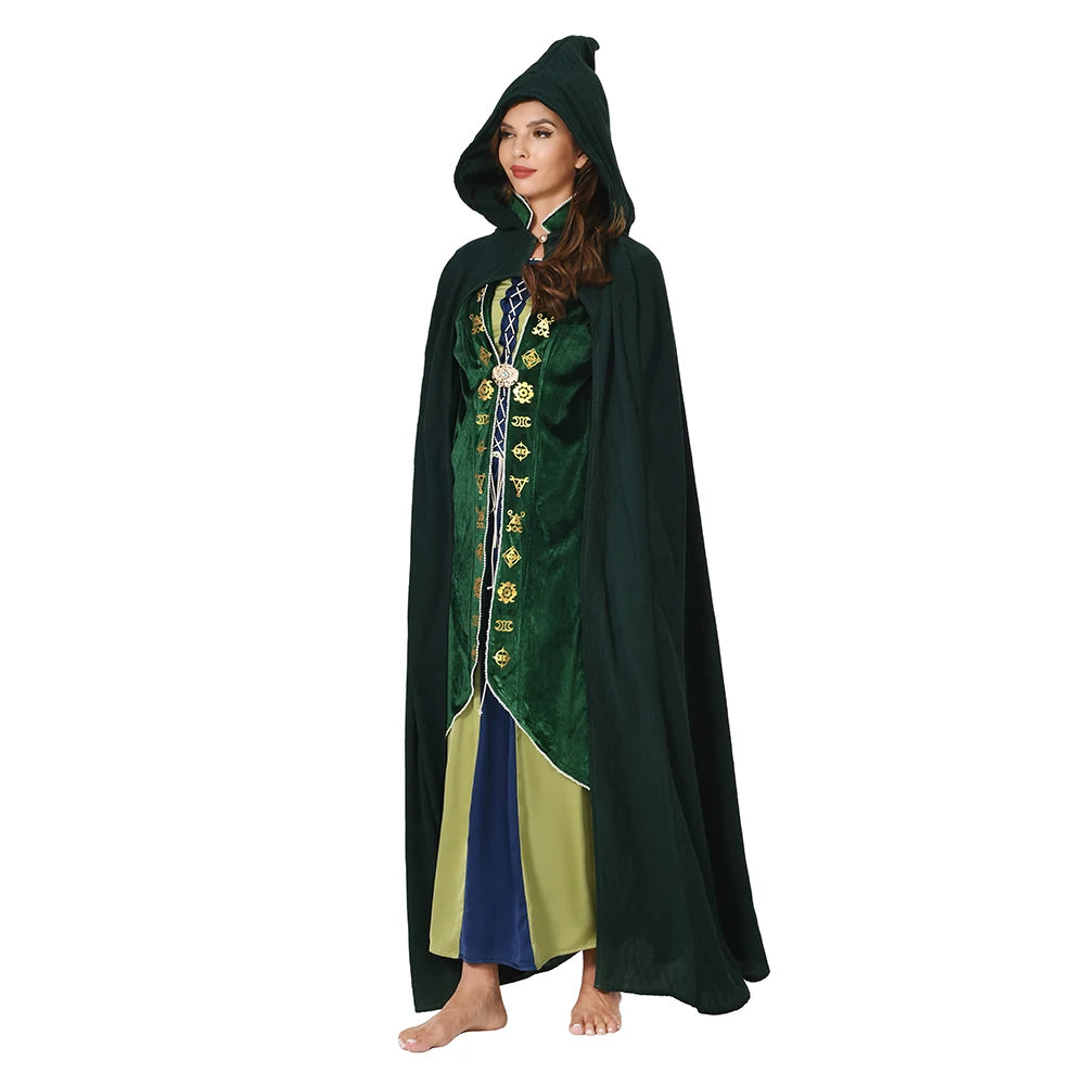 Hocus Pocus Movie Sanderson Sisters Witch Costumes Cosplay Outfits Halloween
