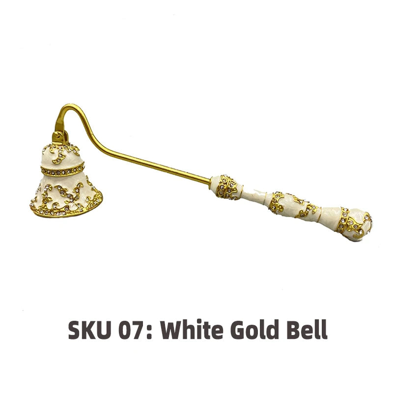 Candle Snuffers Enamel Diamonte Encrusted Long Handle Candle Extinguishers Home Decor