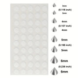 Fake Piercing Stickers Eyebrow Belly Nose Ring Lip Stud Earring Dermal Anchor Faux Body Jewellery