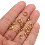 20pcs Stainless Steel Pendant Clip Connectors Bail Clasps For DIY Necklace Pendants Clip Pinch Findings Jewelry Making Supplies