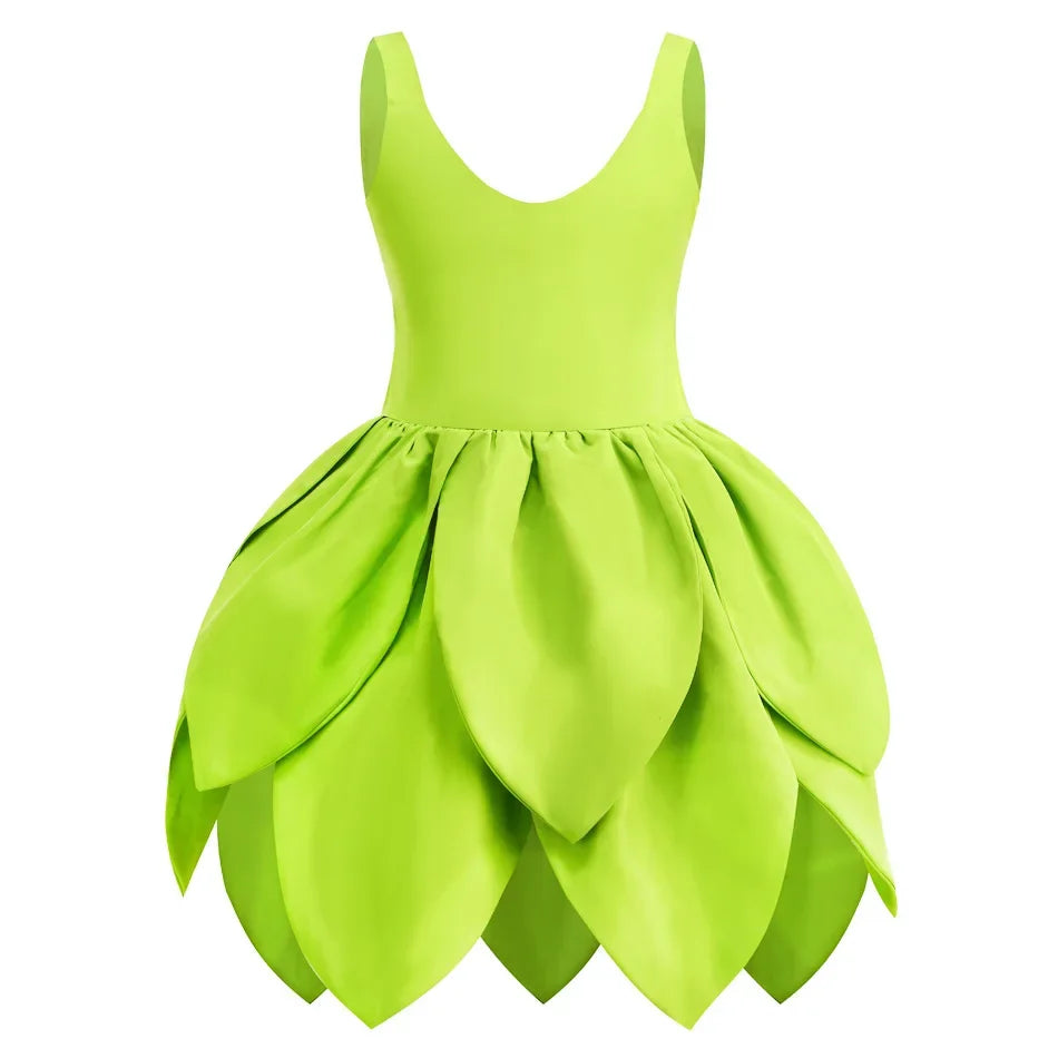 Tinkerbell Dress Girls Costumes Green Fairy