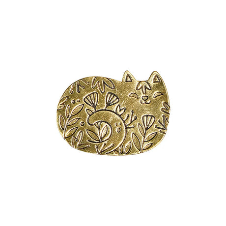 Golden Garden Animals Collection Lapel Pins Butterfly Swallow Bird Fox Cat Snake Brooches For Nature Lovers