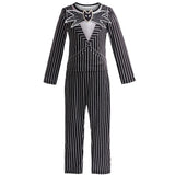 Children's Halloween Cosplay Nightmare Before Christmas Costumes Kids Girls Sally Dress Boys Skeleton Jack Clothing Set