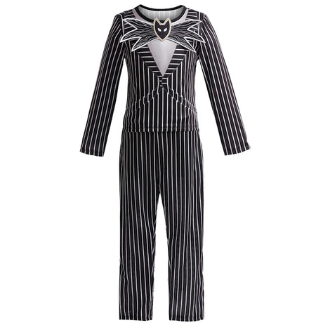 Children's Halloween Cosplay Nightmare Before Christmas Costumes Kids Girls Sally Dress Boys Skeleton Jack Clothing Set