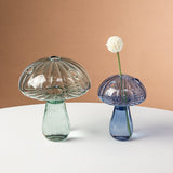 Mushroom Glass Vase Plant Hydroponic Terrarium Vase