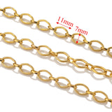 1meter PVD Gold Plated Stainless Steel Thick Large Heavy Chains Necklace Bracelet DIY Jewellery Making Finding