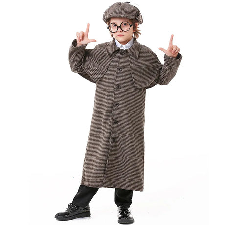 Sherlock and Enola Holmes Cosplay Detective Costumes