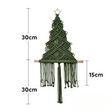Christmas Tree Handmade Macrame Tapestry Wall Decoration